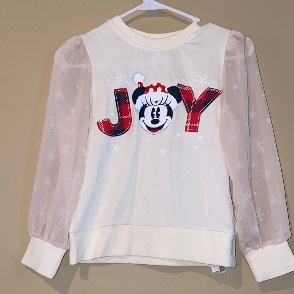 Disney Kids Cream Minnie Joy Sweatshirt